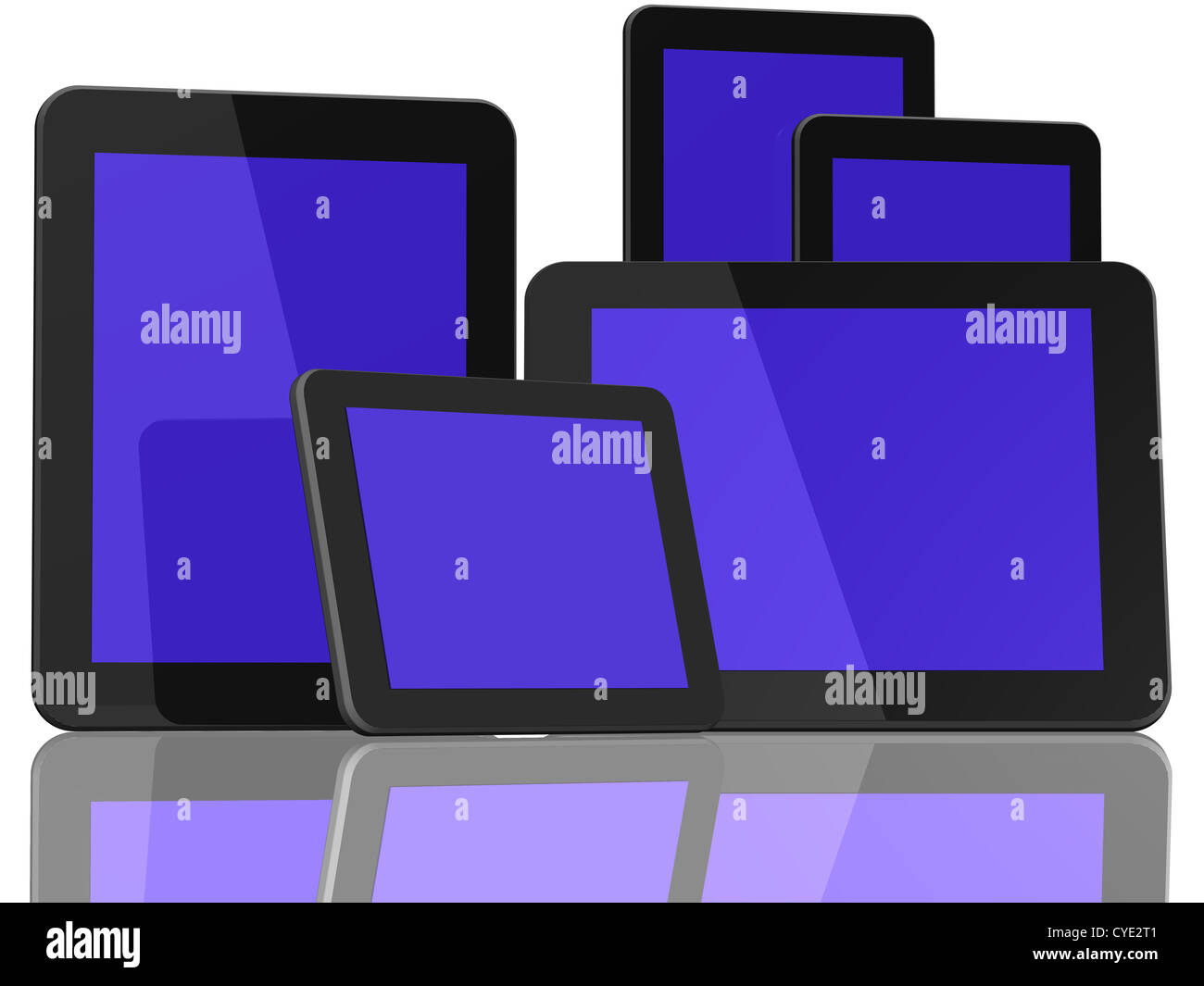 Group of Tablet Computers Stock Photo Alamy