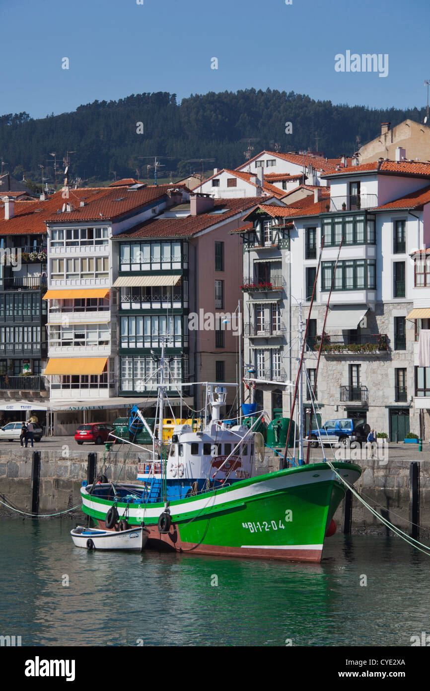 Spain, Basque Country Region, Vizcaya Province, Lekeitio, the harbor Stock Photo