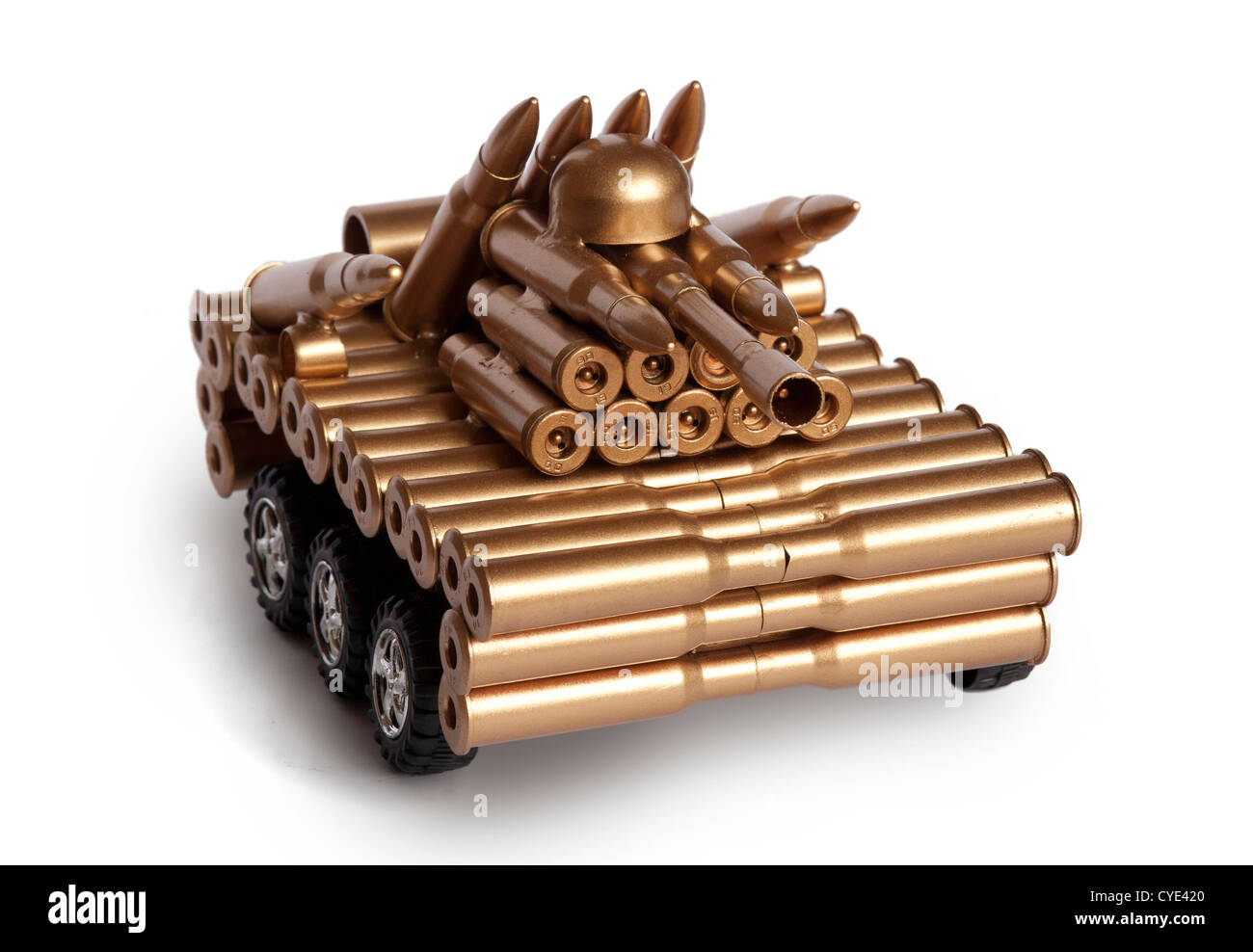 tank from shells Stock Photo
