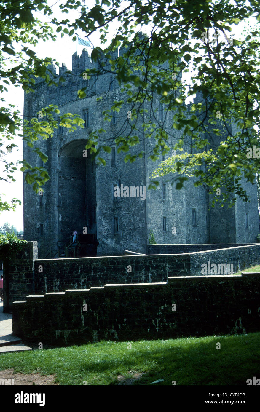 BUNRATTY CASTLE LIMERICK IRELAND SETTING FOR MIDIEVAL BABQUETS DURING TOURIST SEASON Stock Photo