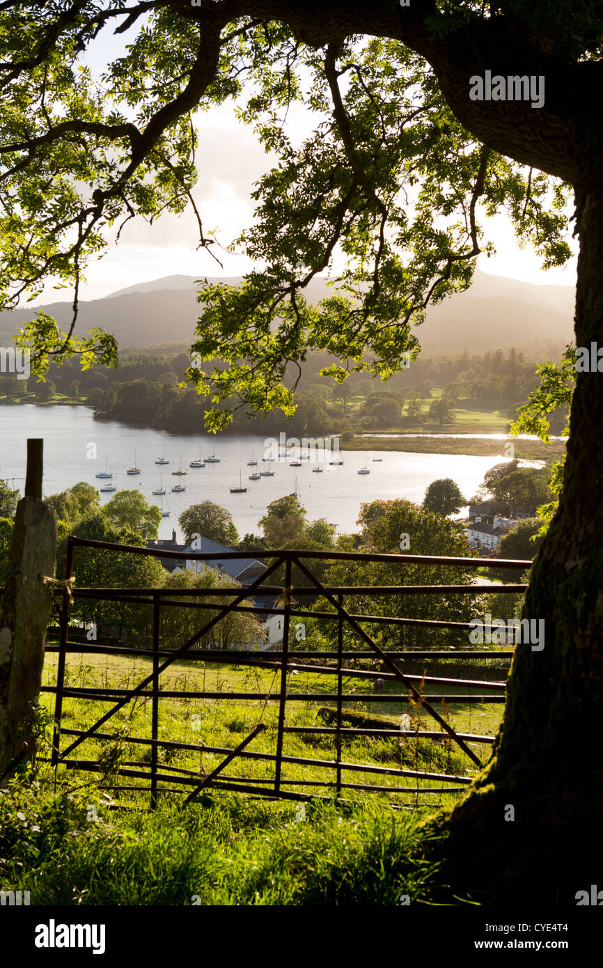 Lake Windermere in the Lake District, UK. (Ambleside.) Stock Photo