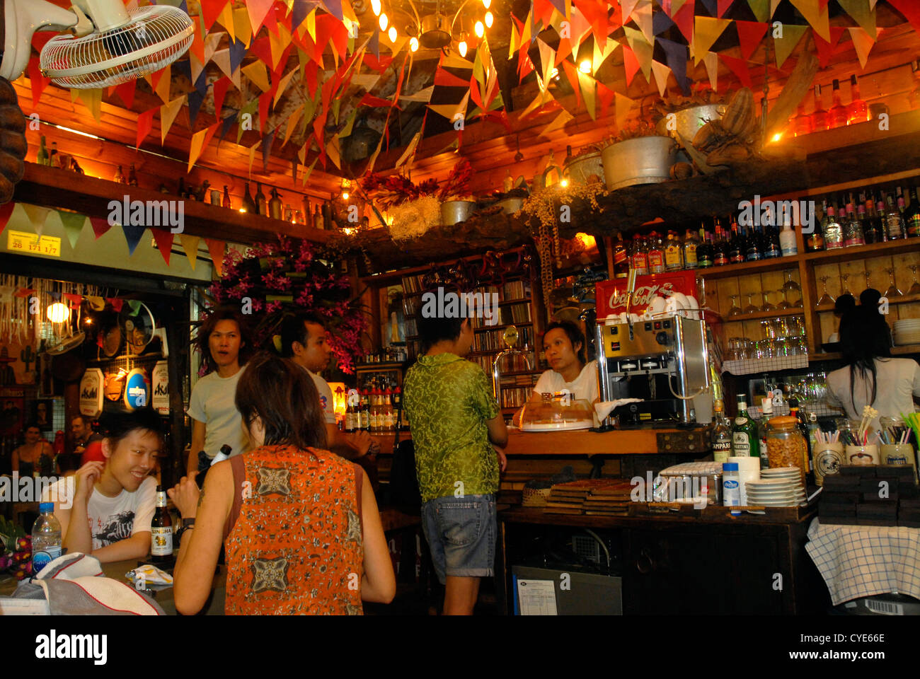 Bar, People, Market, Chatuchak, Bangkok, Thailand, Asia Stock Photo