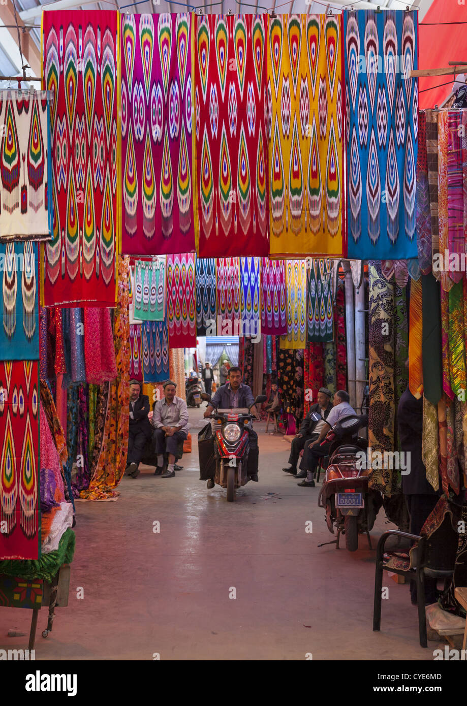 Kashgar Bazaar, Xinjiang Uyghur Autonomous Region, China Stock Photo