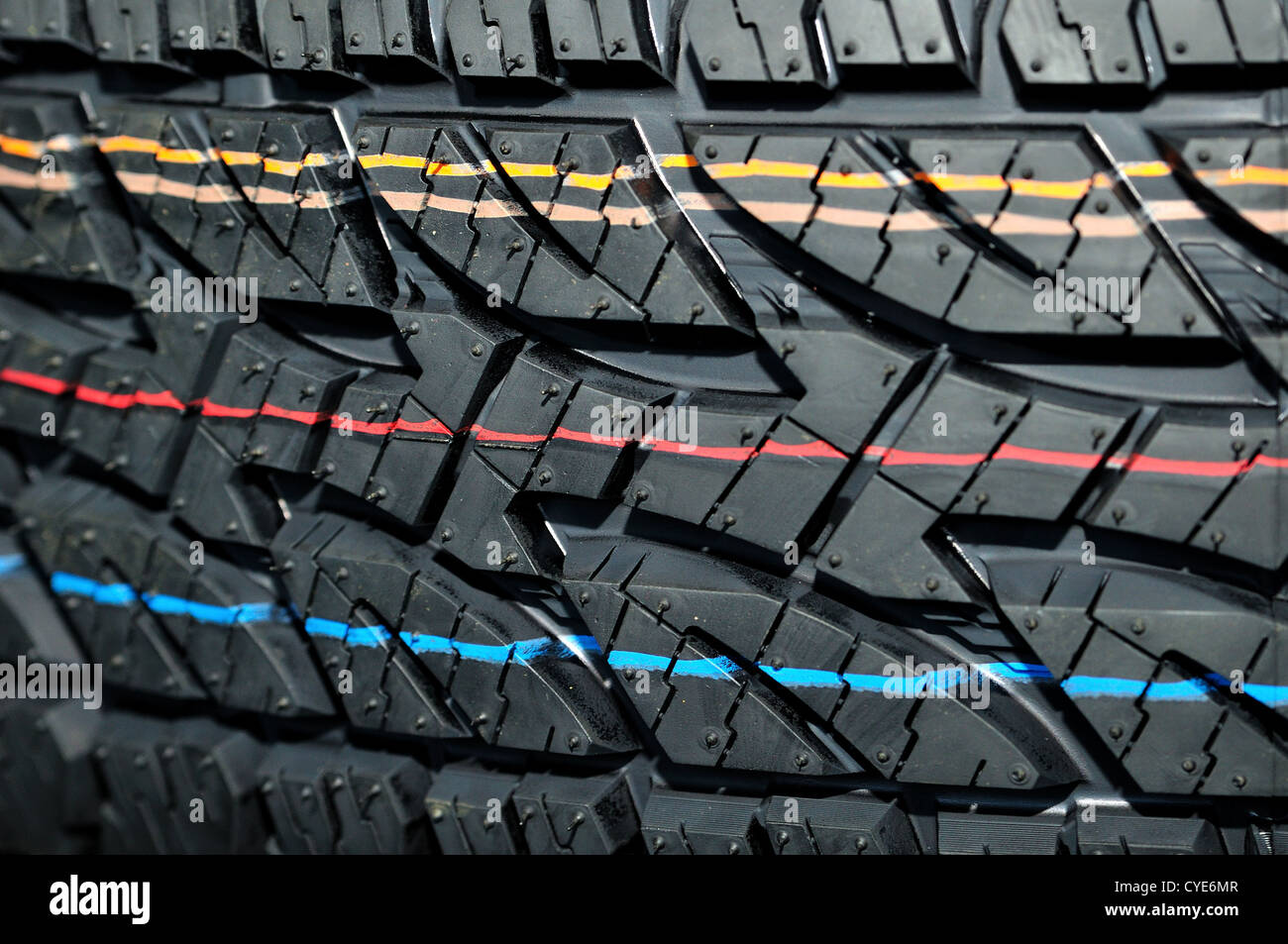 Winter car tire. Stock Photo