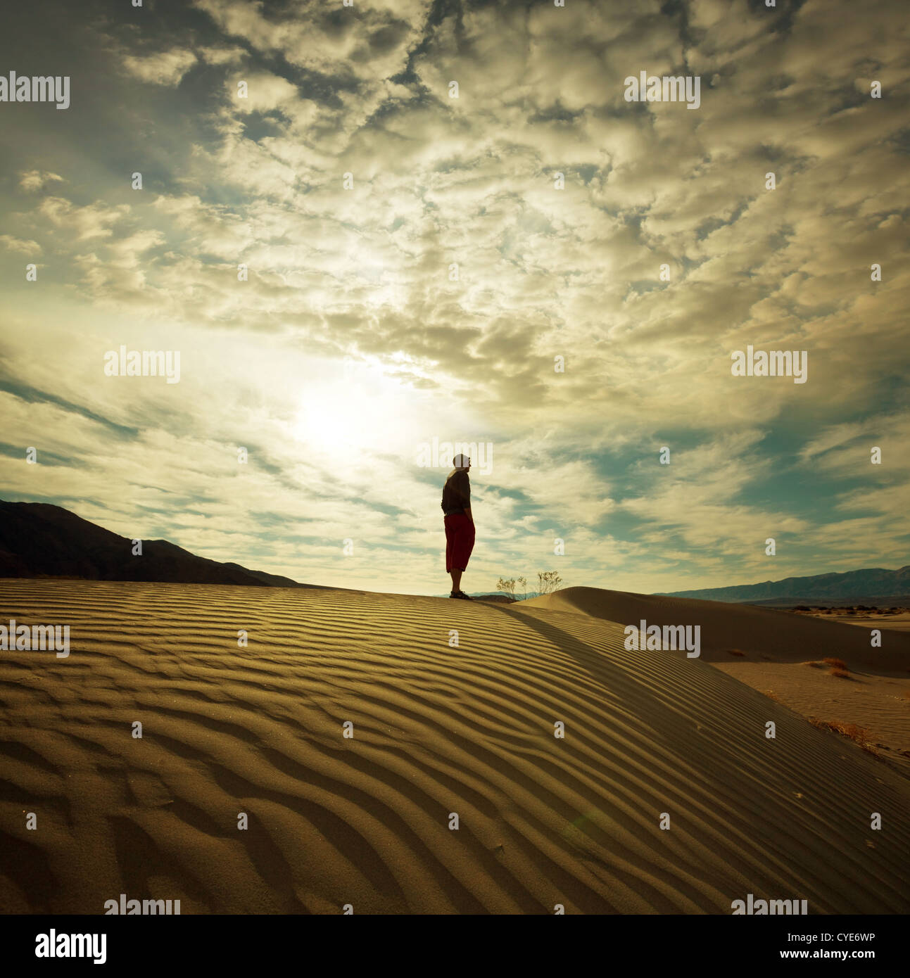 Hike in desert,Death Valley National Park,USA Stock Photo - Alamy