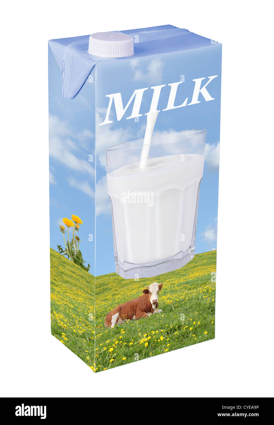 Beverage milk carton Stock Photo Alamy