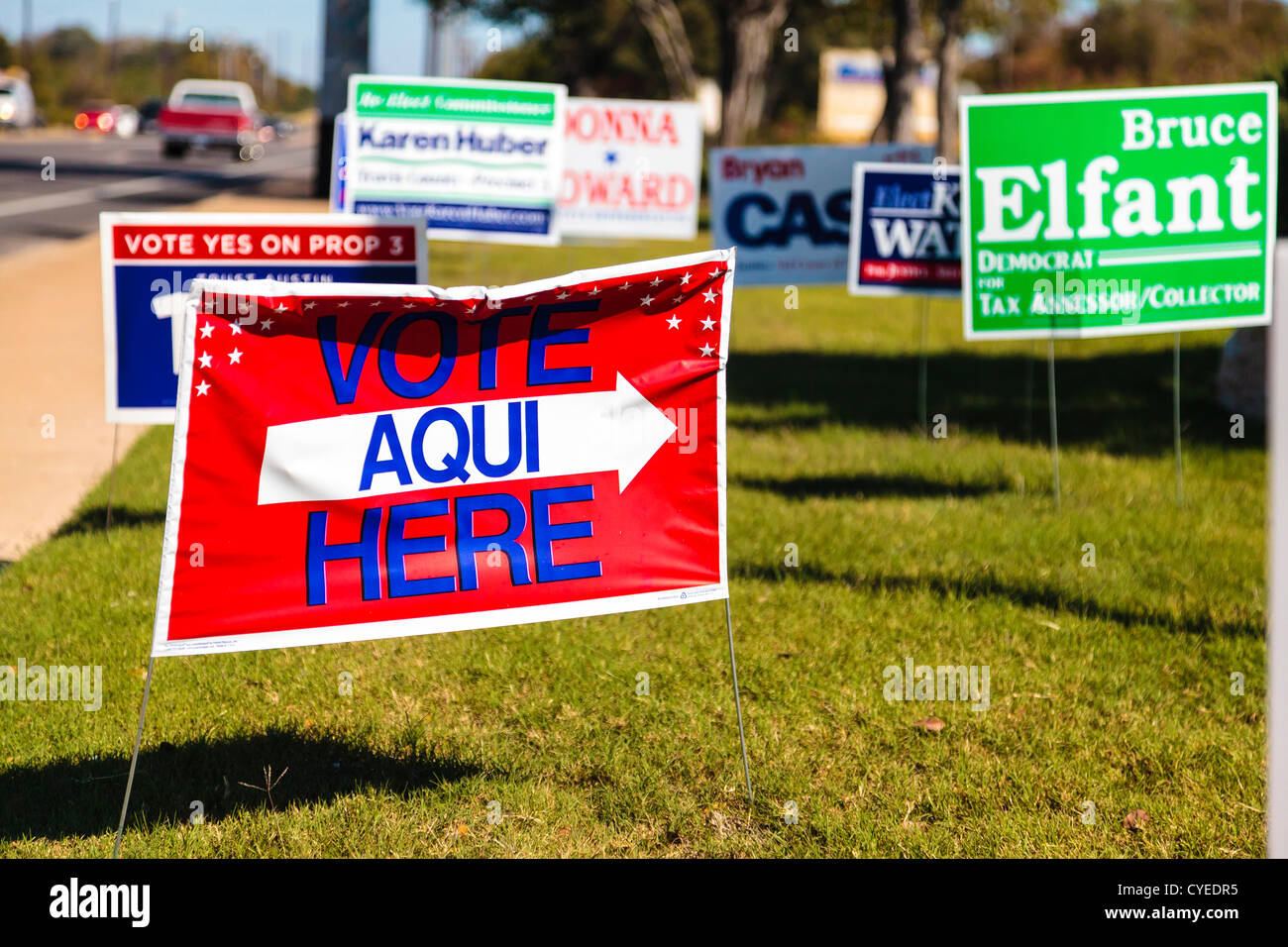 US early voting polling stations close today. US early voting polling stations close today before the big day Stock Photo