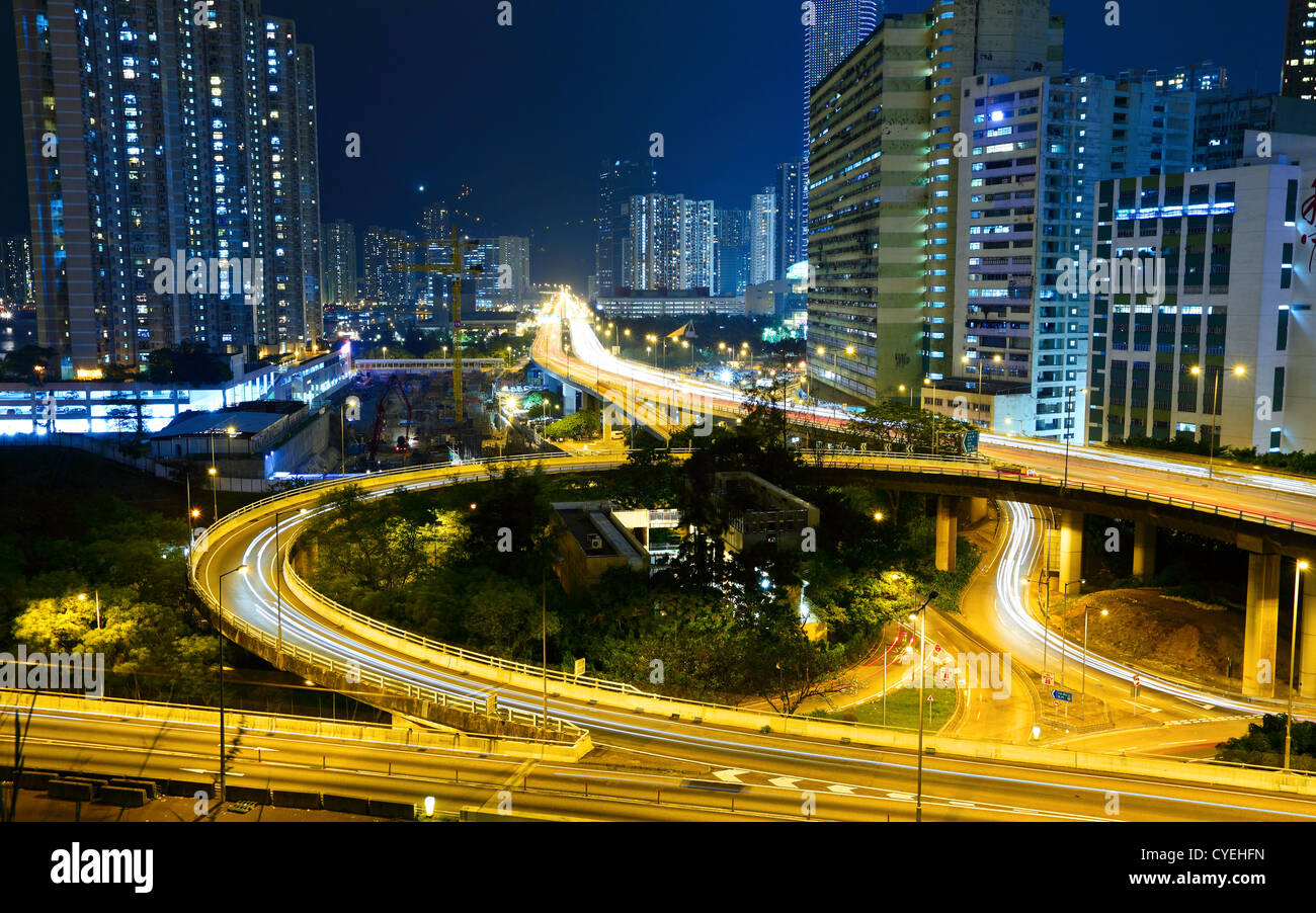 City night illuminated highway hi-res stock photography and images - Alamy