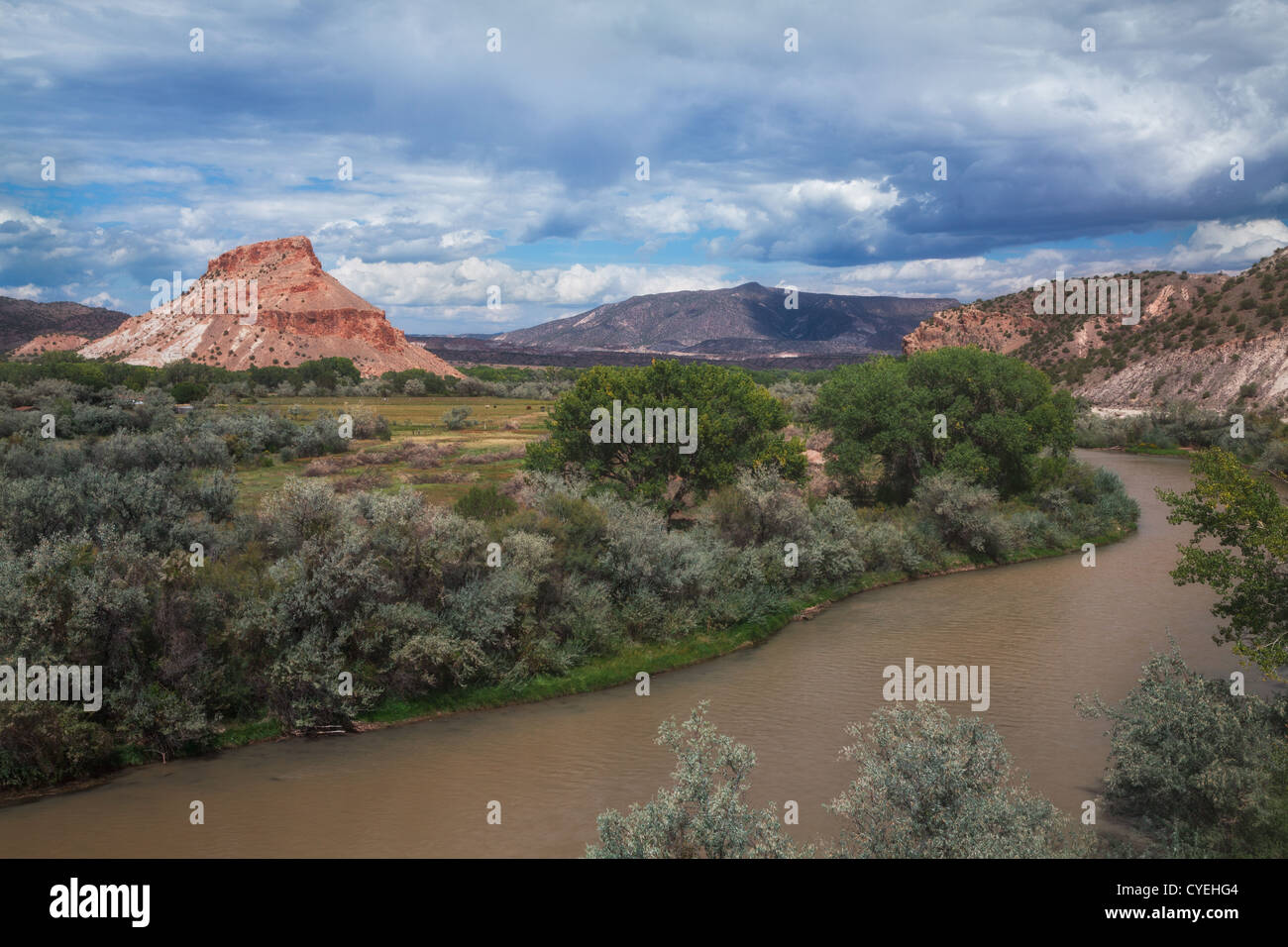 Scenic Chama River, New Mexico Stock Photo