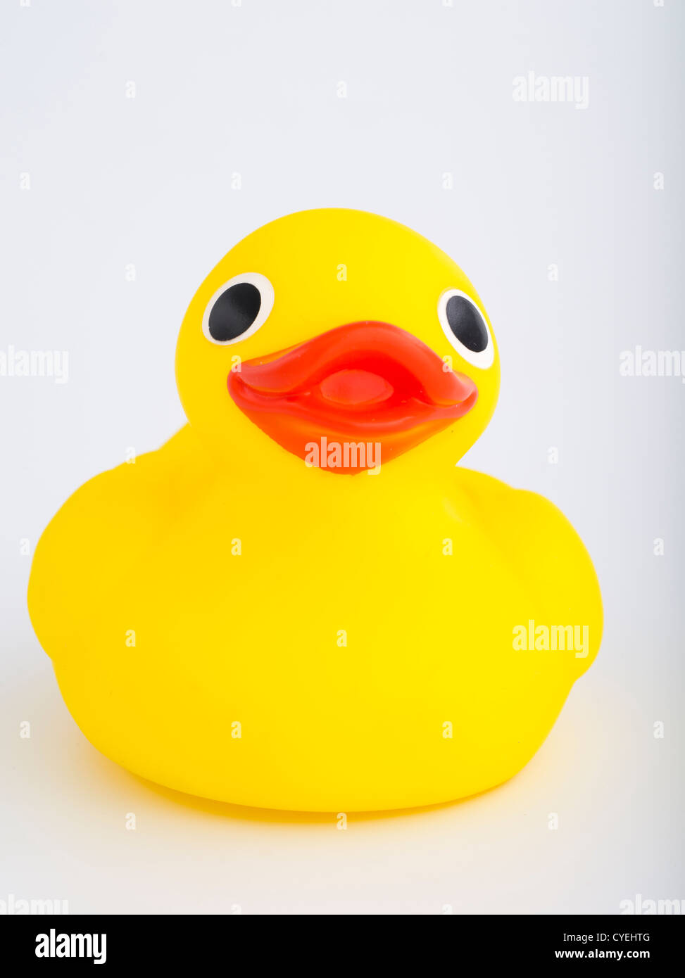 Yellow Rubber Ducky bath toy Stock Photo