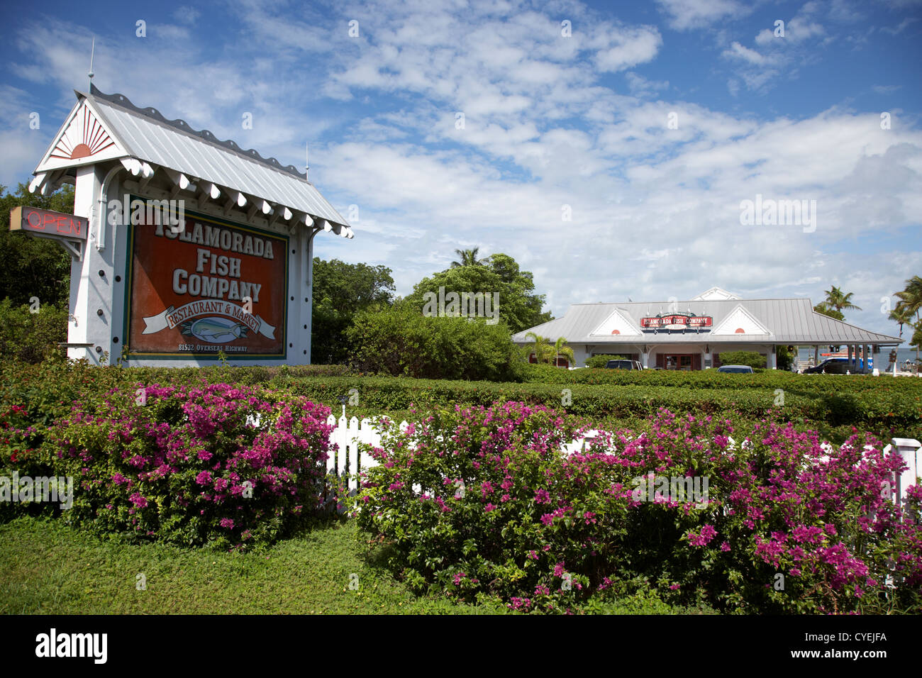 islamorada fish company restaurant and market florida keys usa Stock