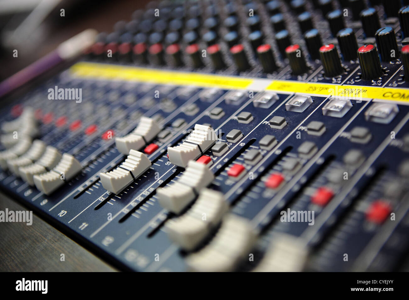 Sound mixer Stock Photo