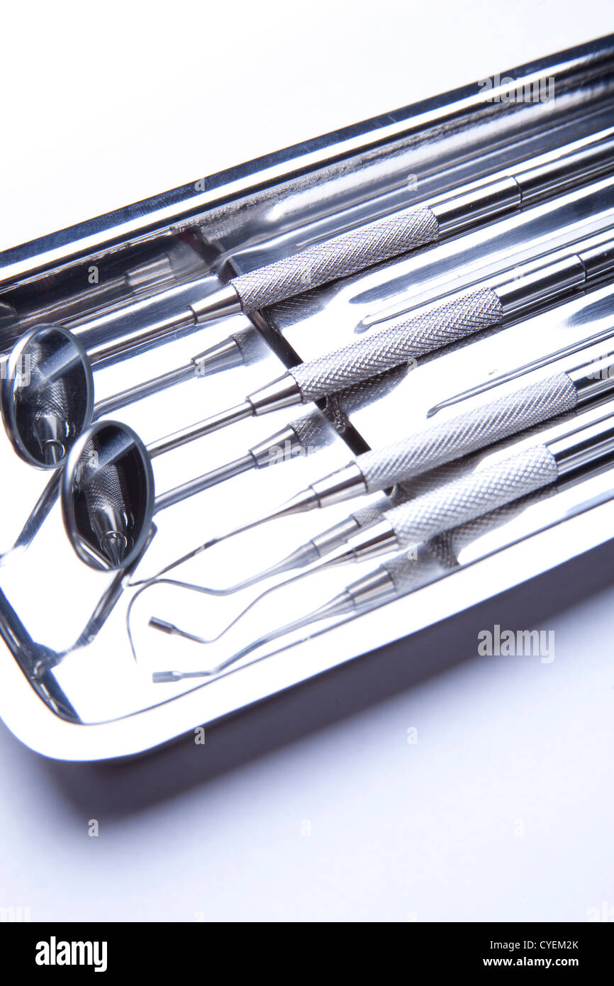 Dental Instruments Angled Mirrors High Resolution Stock Photography and ...