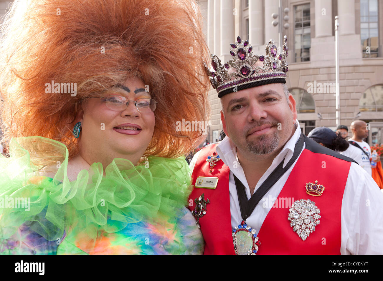 Drag queen with big hair - USA Stock Photo