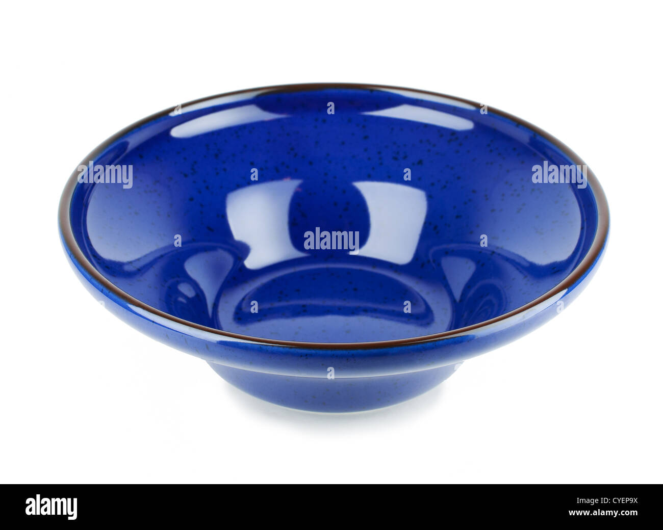 Dark blue plate isolated white background Stock Photo Alamy