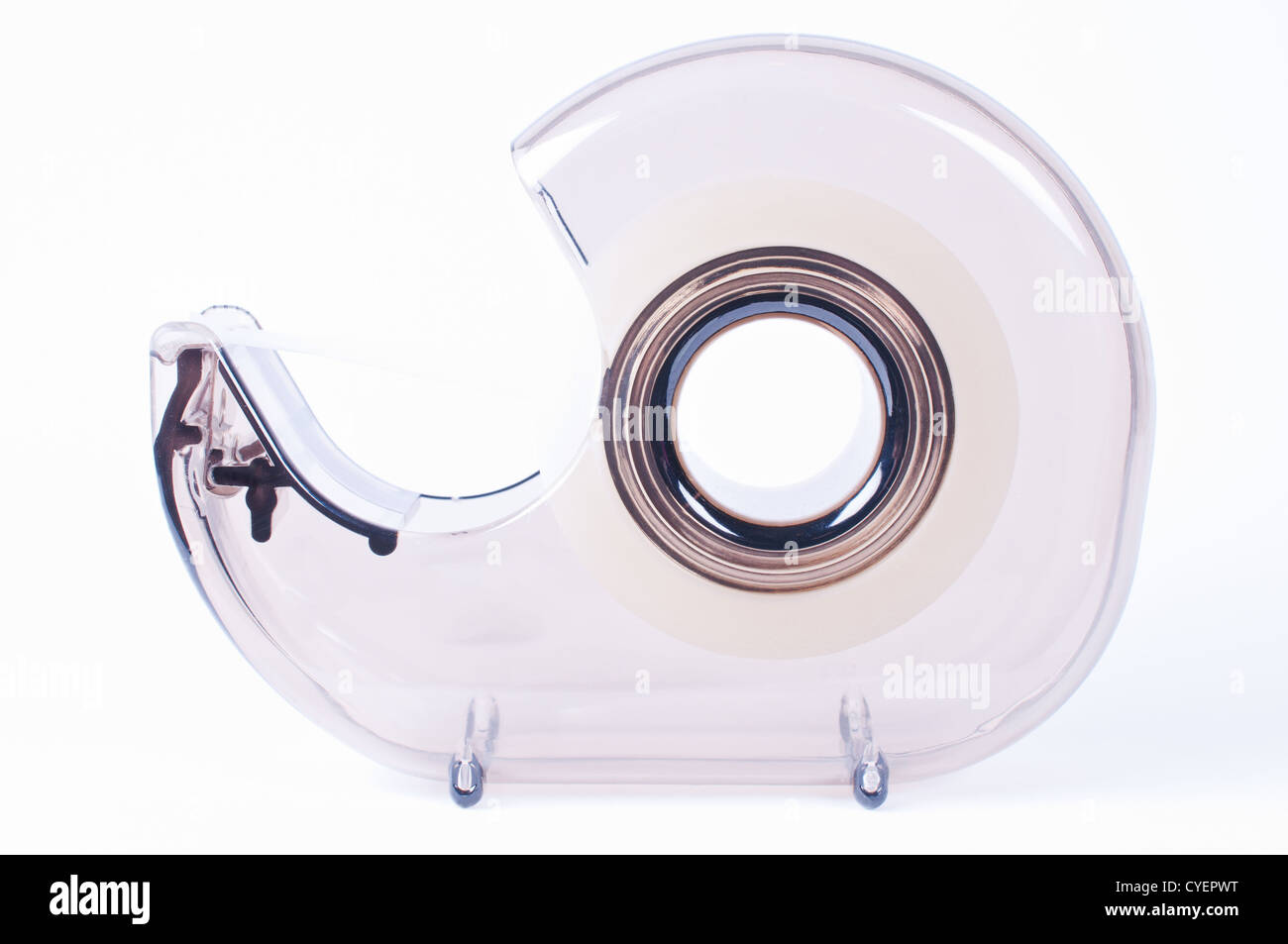 Clear tape dispenser with tape Stock Photo Alamy