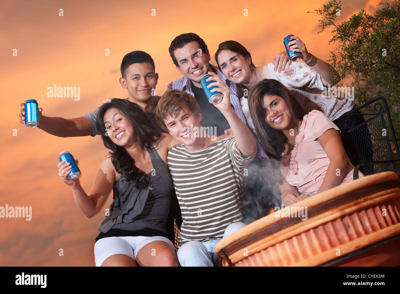 Group of mexican teens hi-res stock photography and images - Alamy