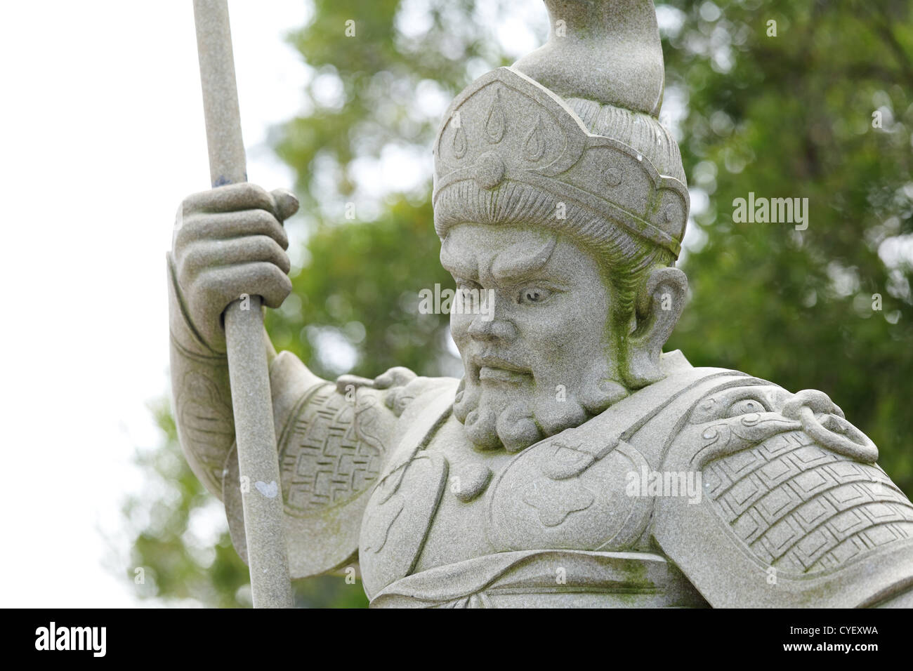 statue in chinese temple Stock Photo Alamy