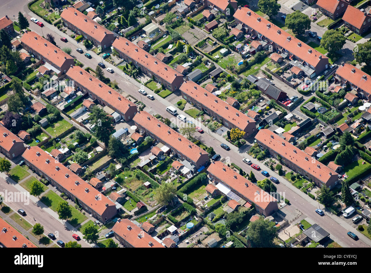 The Netherlands, Eerbeek, residential district. Aerial Stock Photo Alamy