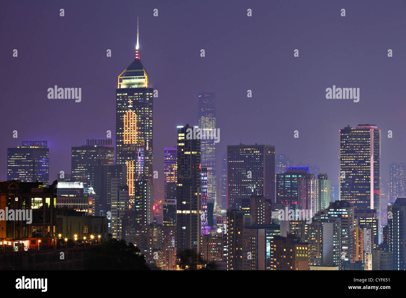 night view of Hong Kong Stock Photo - Alamy