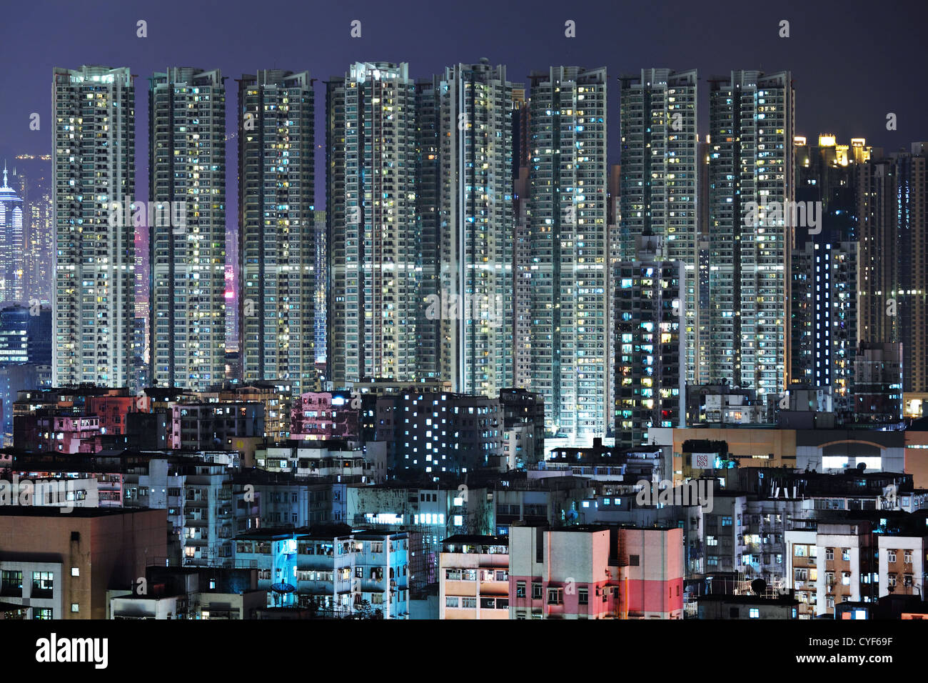 night view of Hong Kong Stock Photo - Alamy