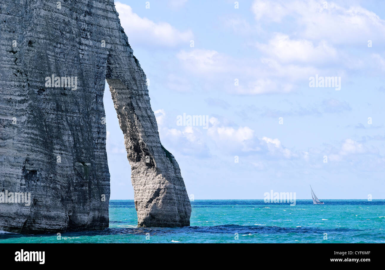 the normandy coast in france Stock Photo - Alamy