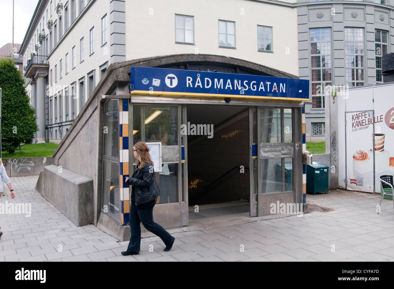 stockholm underground station system railway radmansgatan stations sweden swedish subway tube Stock Photo