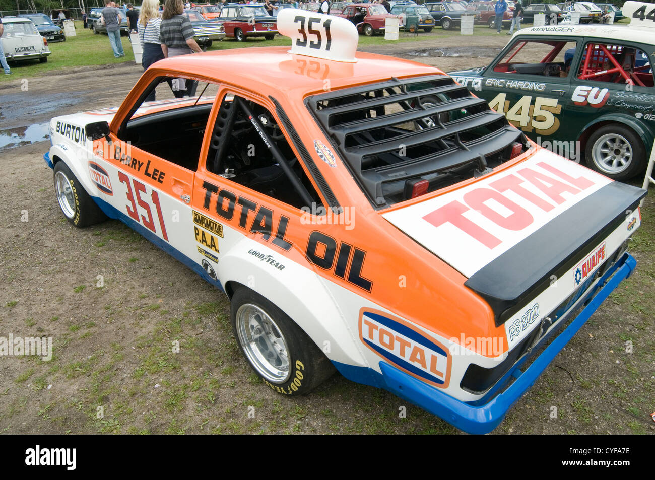 mk2 ford escort rs 2000 classic hot rod barry lee driver race racing stock car cars 1980's uk Stock Photo