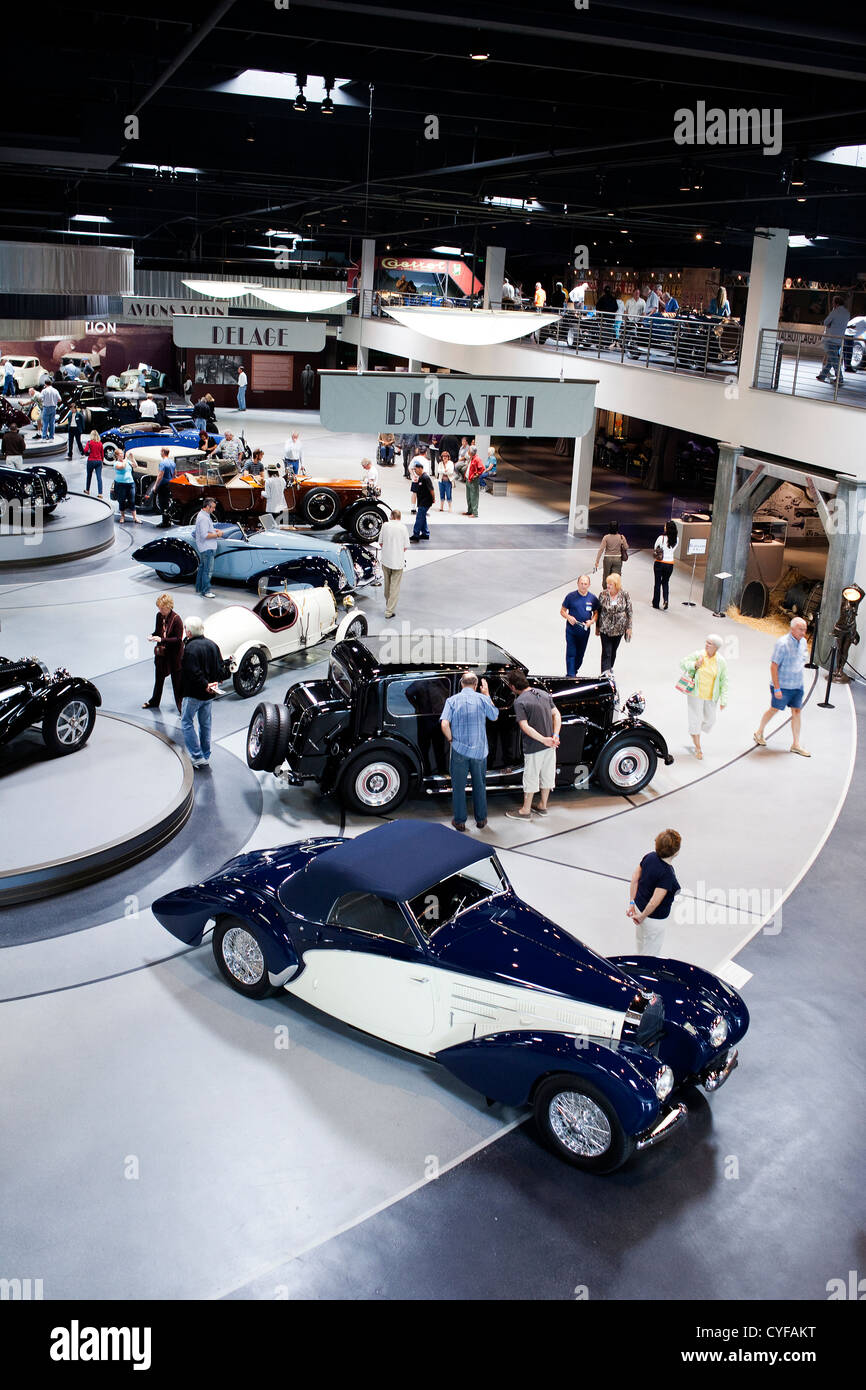 The Mullin Automotive Museum in Oxnard California home to the finest collection of historic French automobiles Stock Photo