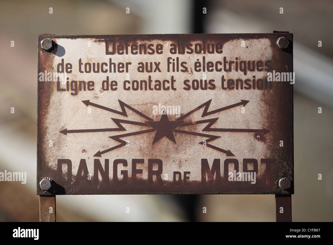 French warning sign hires stock photography and images Alamy