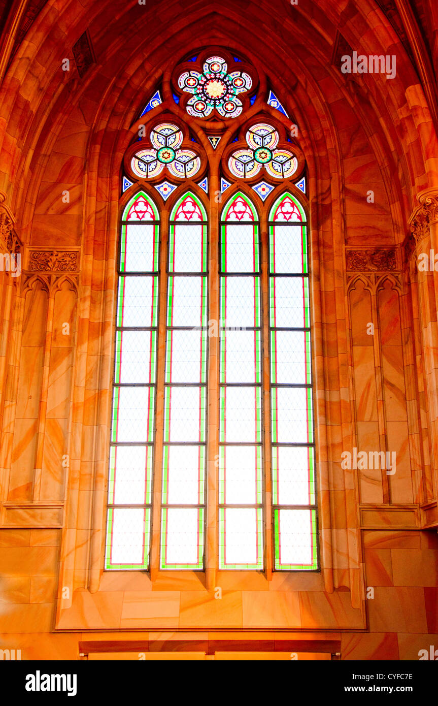 Stained glass window of church Berlin Germany Stock Photo Alamy