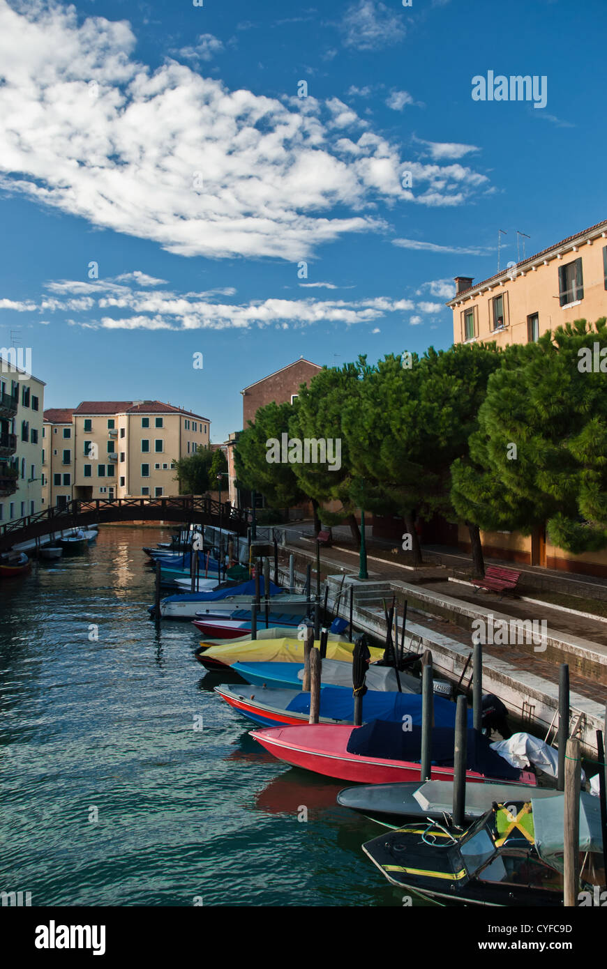 Venice boat canal motor hi-res stock photography and images - Alamy