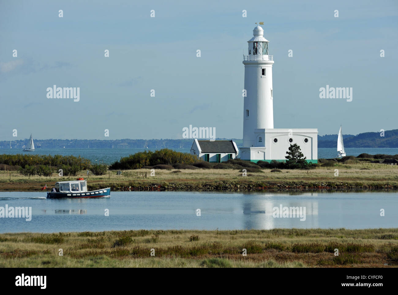 Hurst Point Lighthouse Stock Photo Alamy