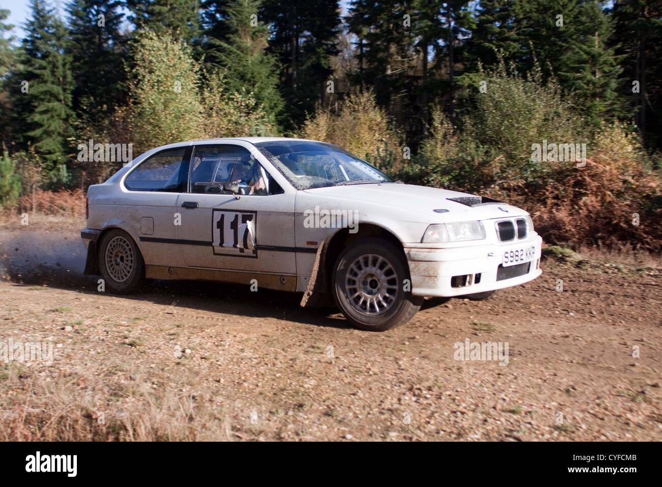 Cars competing in the Tempest Rally which is a forest based multi-venue ...