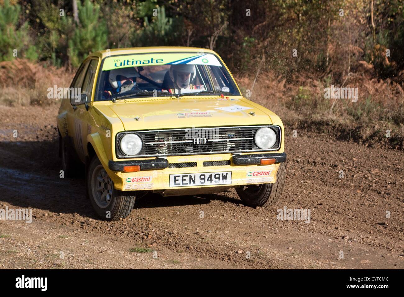 Cars competing in the Tempest Rally which is a forest based multi-venue ...