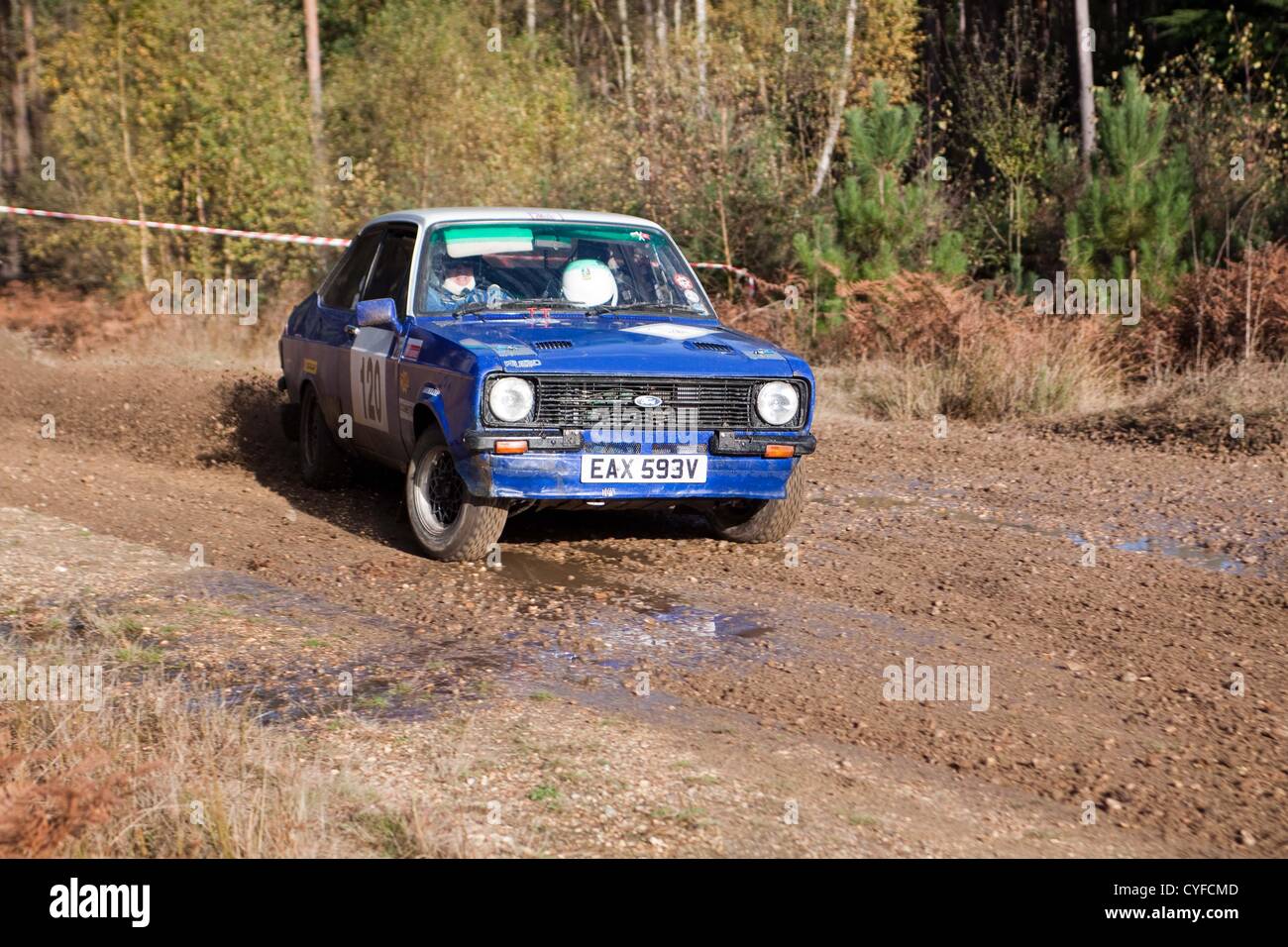Cars competing in the Tempest Rally which is a forest based multi-venue ...