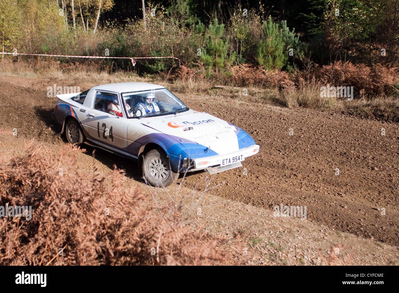 Cars competing in the Tempest Rally which is a forest based multi-venue ...