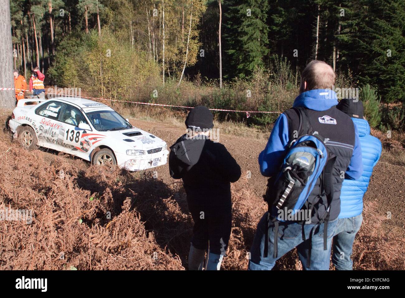 Cars competing in the Tempest Rally which is a forest based multi-venue ...