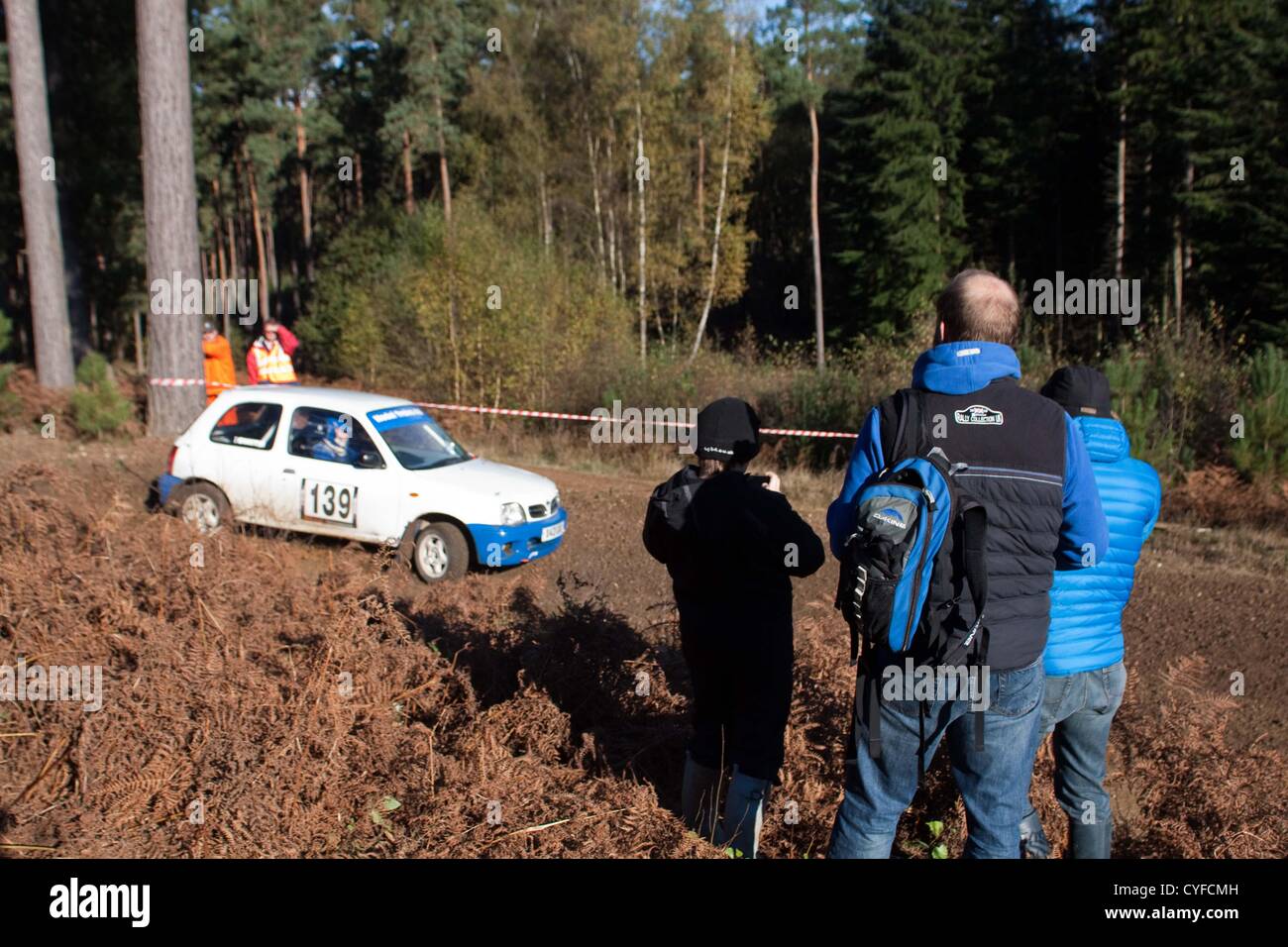 Cars competing in the Tempest Rally which is a forest based multi-venue ...
