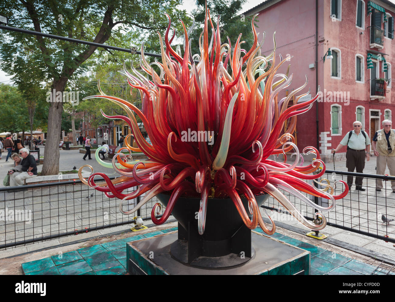 Glass sculpture on the island of Murano, Venice Stock Photo Glass sculpture on the island of Murano, Venice Stock Photo