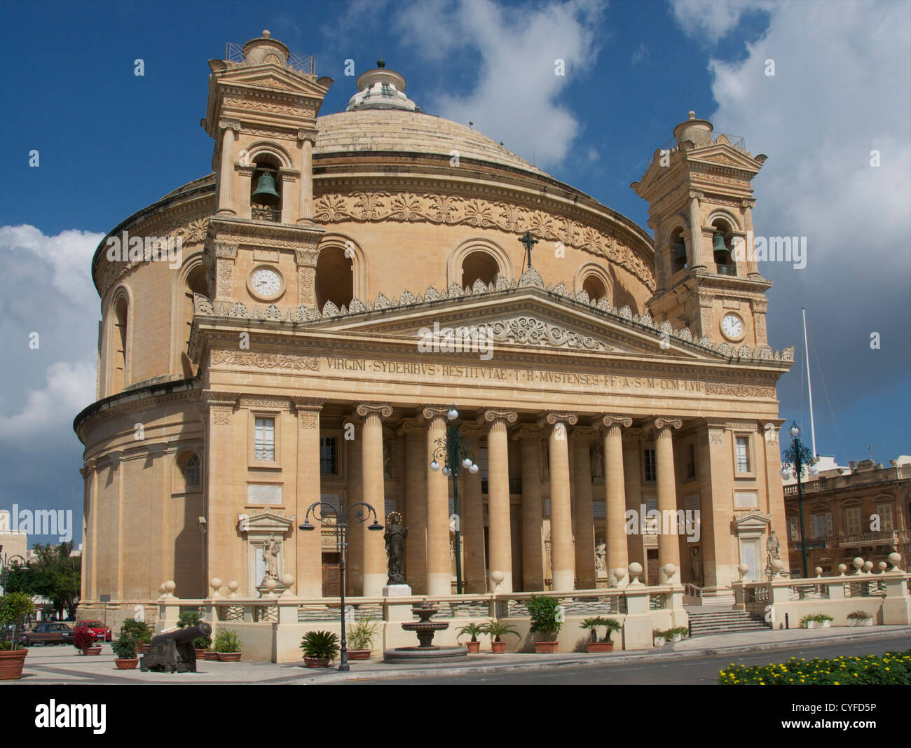 Rotunda of St Marija Assunta Mosta Malta Stock Photo
