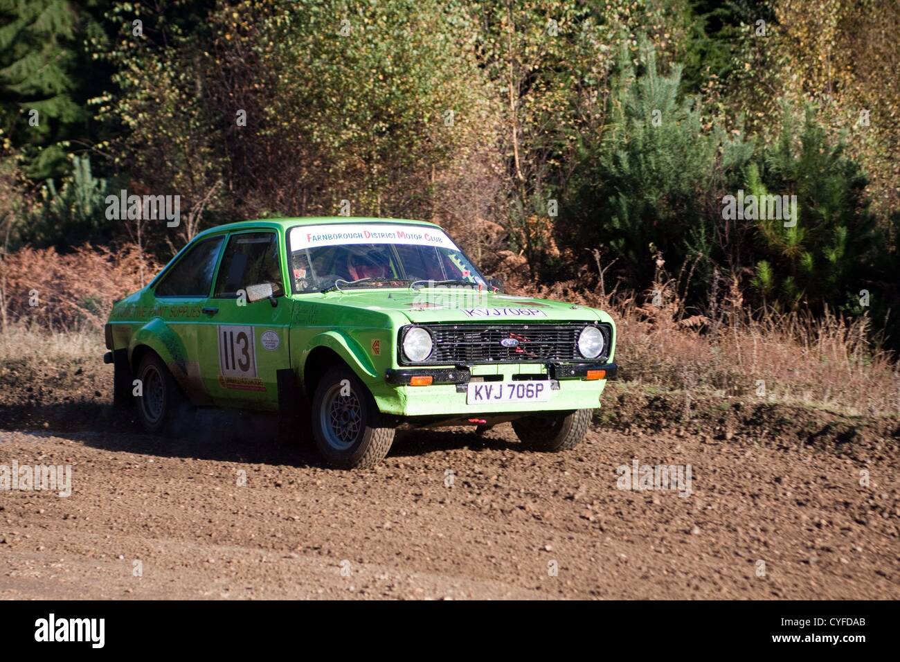 Cars competing in the Tempest Rally which is a forest based multi-venue ...