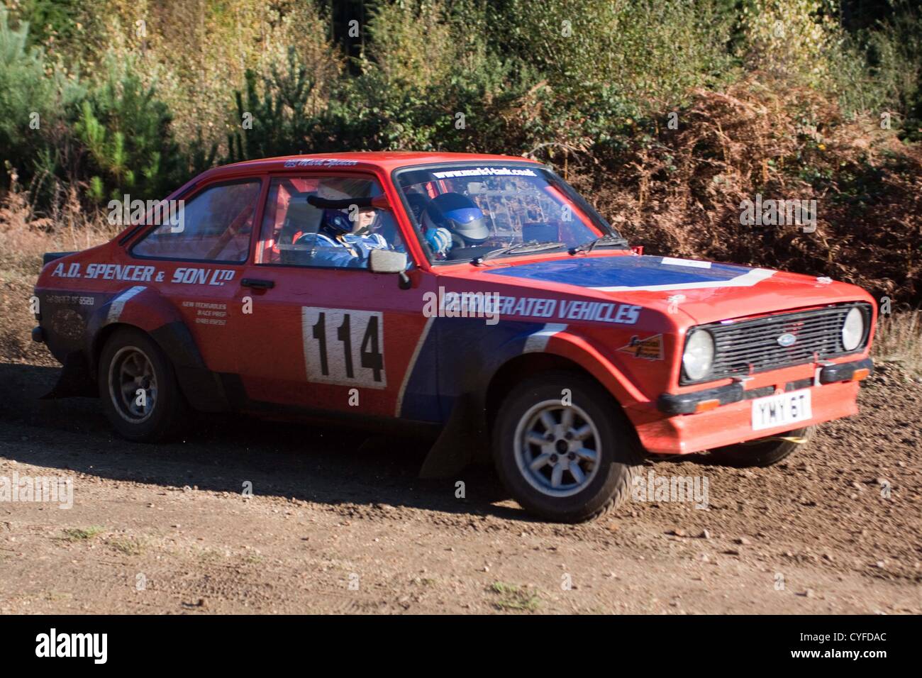 Cars competing in the Tempest Rally which is a forest based multi-venue ...