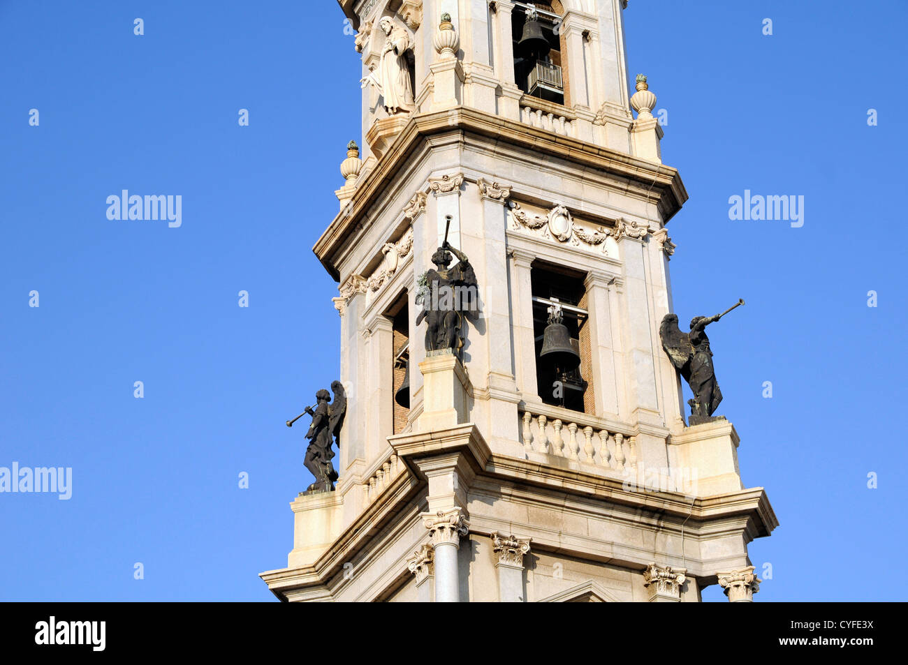 The Pontifical Shrine of the Blessed Virgin of the Rosary of Pompei, Italy Stock Photo