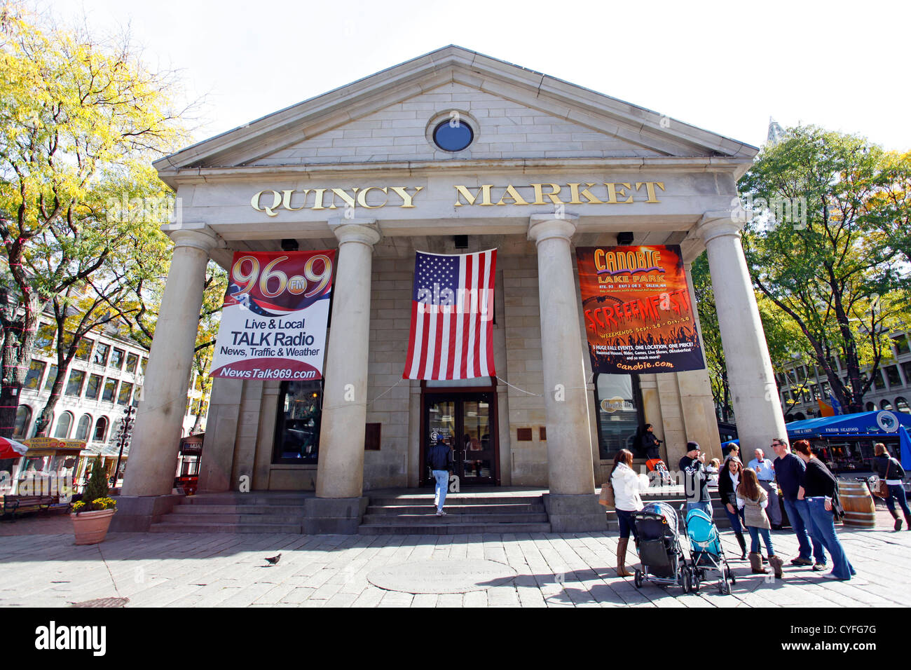 Quincy Market, Boston, Massachusetts, America Stock Photo Alamy