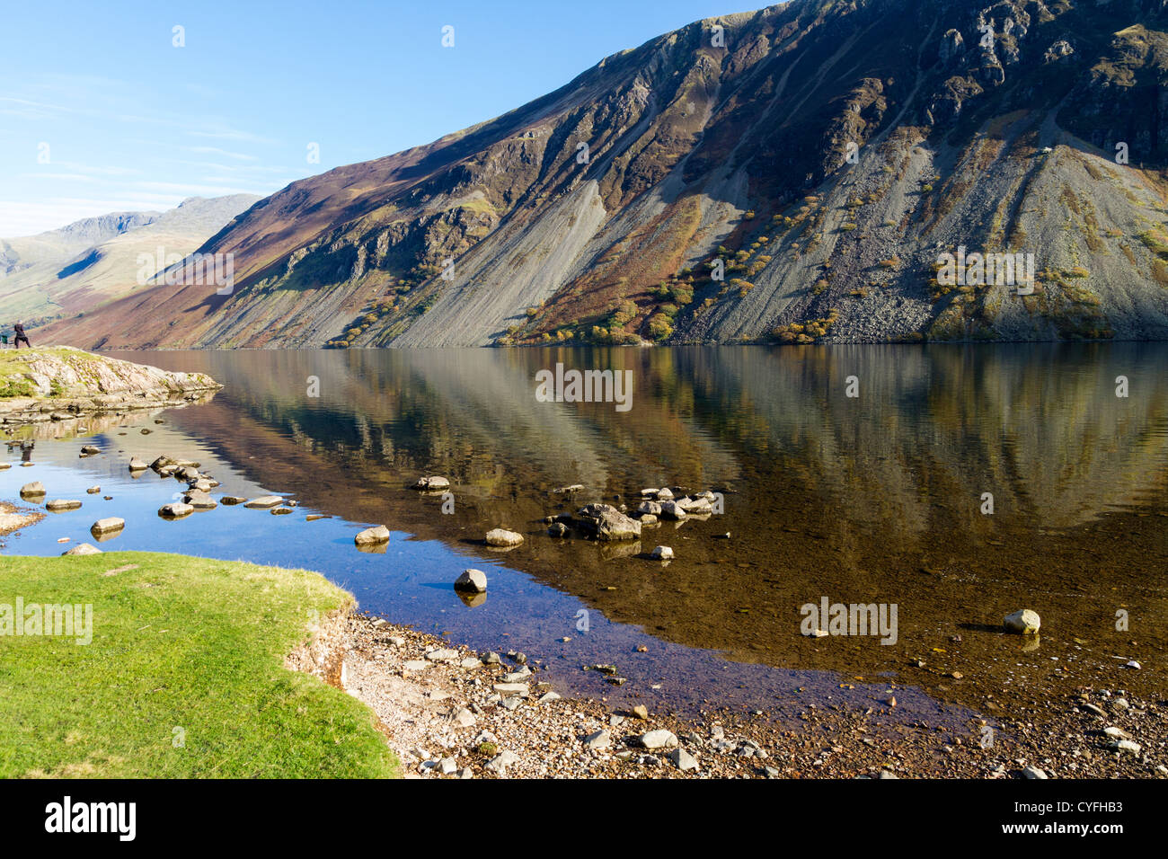 The fells and mountains around Wastwater in the Lake District Cumbria ...