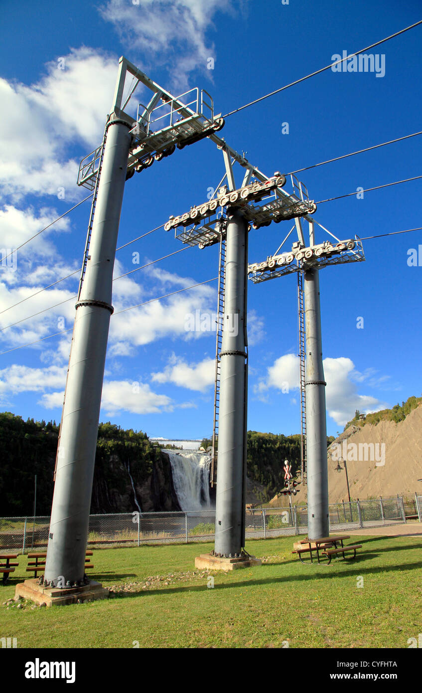 Cable Car Pillars Stock Photo Alamy