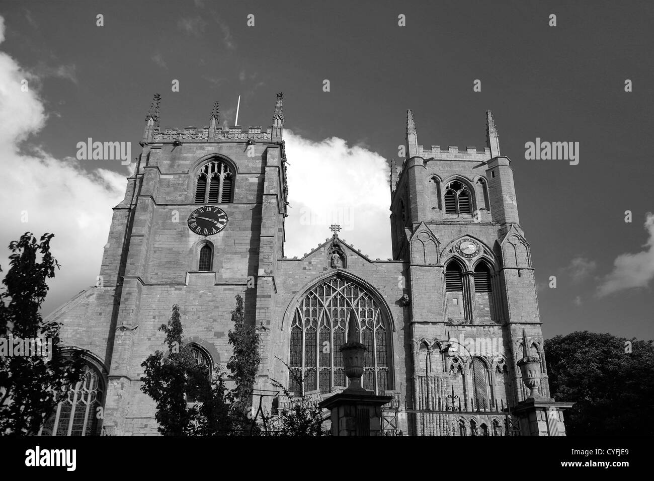 Black and White image Exterior view of St Margaret's Church, King's ...