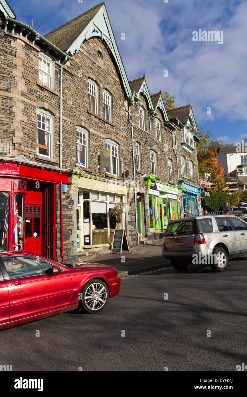Ambleside town centre in the Lake District Stock Photo