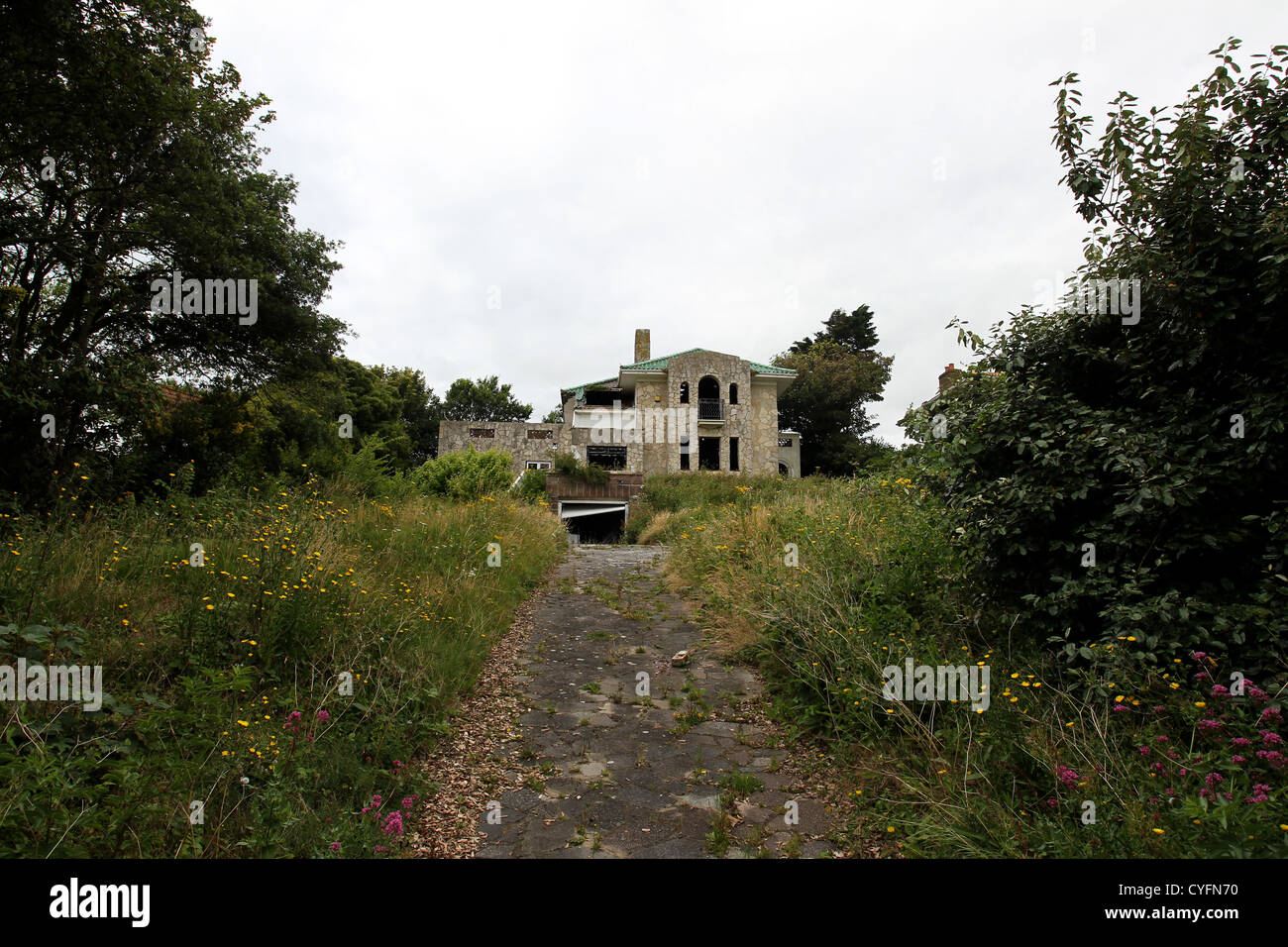 An old abandoned mansion on the outskirts of Brighton, East Sussex, UK Stock Photo Alamy